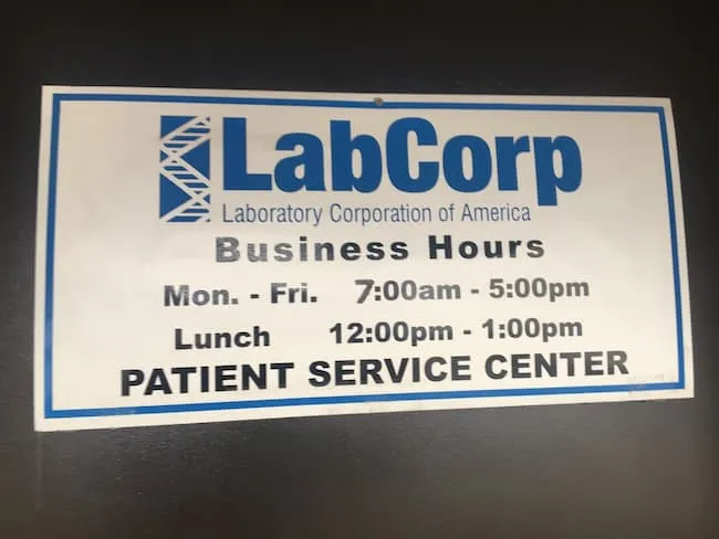 eden hill labcorp lunch hours
