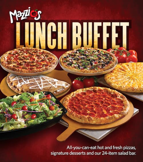 mazzio's lunch buffet cost